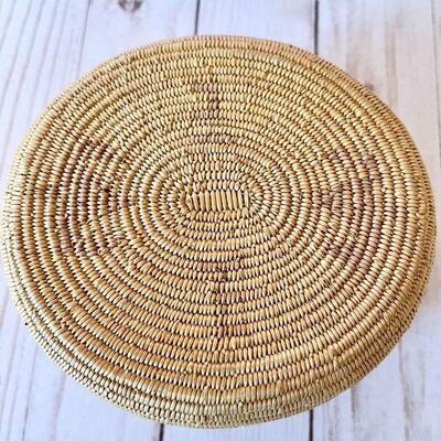 Lot   24  Saint Nicolas British Columbia Design Faded Loop Handles Native American Basketry c.1925 