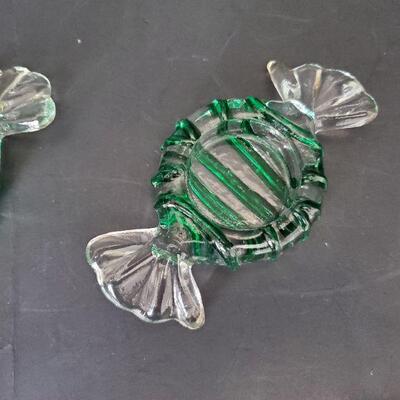 Glass Candy Votive Candle Holders (2)