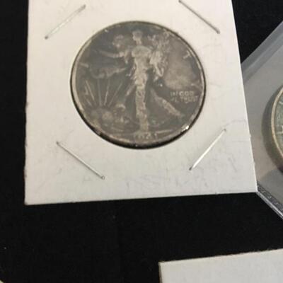 Coin Collection with Silver Walking Liberty Half Dollars, Mercury Dimes and more...