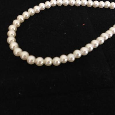 Vintage Faux Pearl Necklace and Box