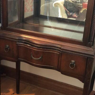 Vintage Antique Display Cabinet , 