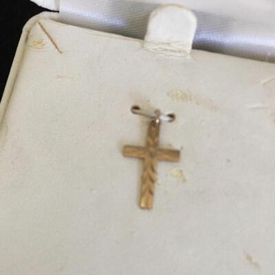 Vintage 14k Cross Charm 