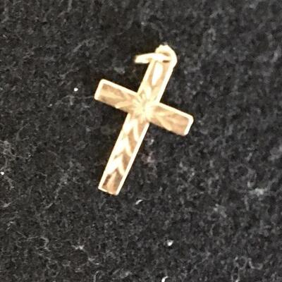 Vintage 14k Cross Charm 