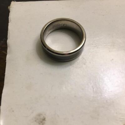 QG Titanium / Ceramic Wedding Band Size 8