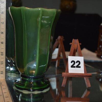 1956 McCoy Dark Green Vase 