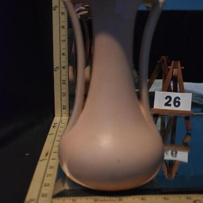 McCoy 2-Handled Pink Vase 
