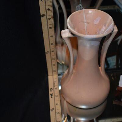 McCoy 2-Handled Pink Vase 
