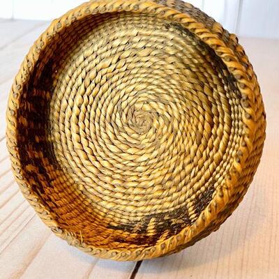 Lot 50  Antique Native American Basketry Woven Pedestal Basket/Cup 