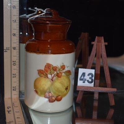 1973 McCoy Canister Fruit Festival with Lid 
