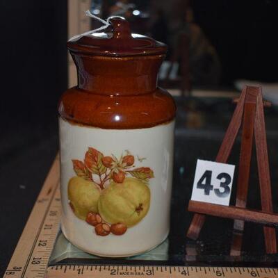 1973 McCoy Canister Fruit Festival with Lid 