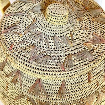 Lot 52  Native American Basketry Saint Nicolas Storage Basket c.1940 AS IS 