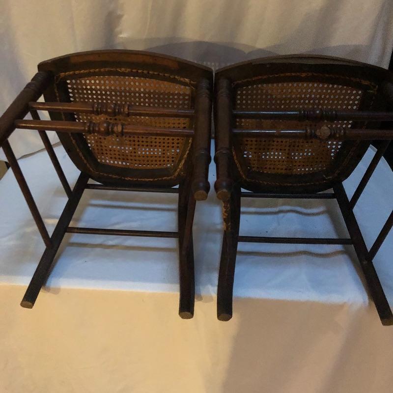 Lot 225 Three Cane Bottom Chairs