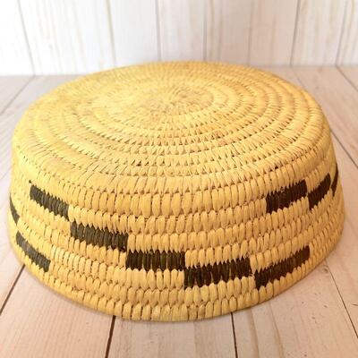 Lot 53  Native American Basketry Papago Basket Low Bowl