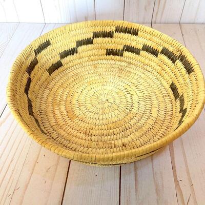 Lot 53  Native American Basketry Papago Basket Low Bowl