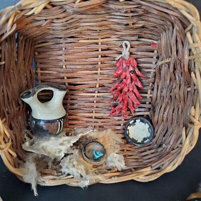 Native American Angels and Basket Lot