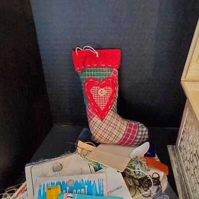 Vintage Sewing Box w/Sewing supplies