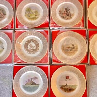 Lenox â€œ THE CONFEDERACY COLLECTIONâ€ of fine China Collectible Plates in Original Shipping Box 