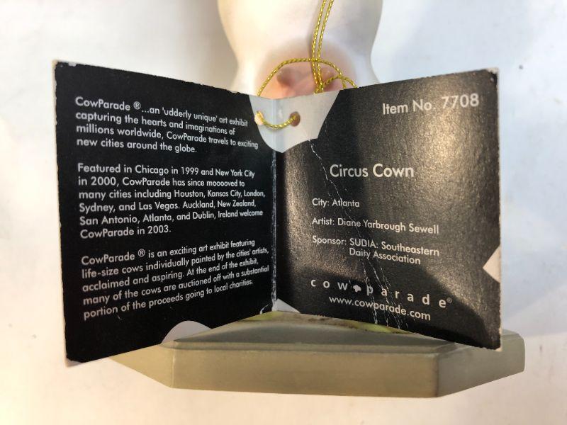 Cow Parade #7708 Circus Cow Juggling Clown Cow Figurine