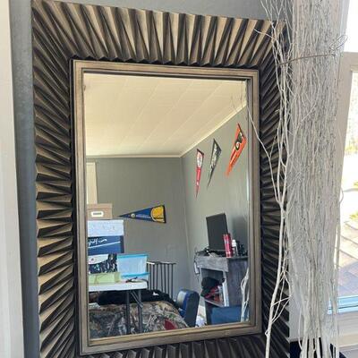 45: Wall Mirror and Birch Branches