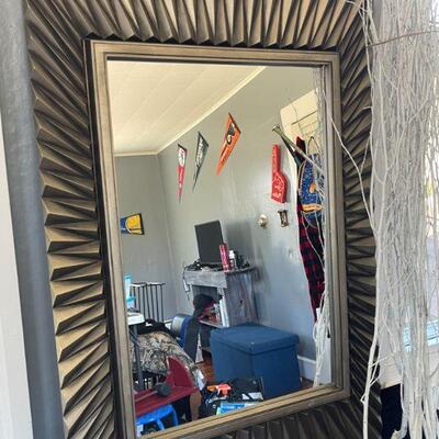 45: Wall Mirror and Birch Branches