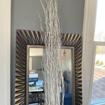 45: Wall Mirror and Birch Branches