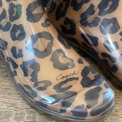 48: Size 7 Women's Coach Rain Boots