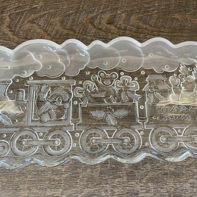 50: Gorham Christmas Train Platter