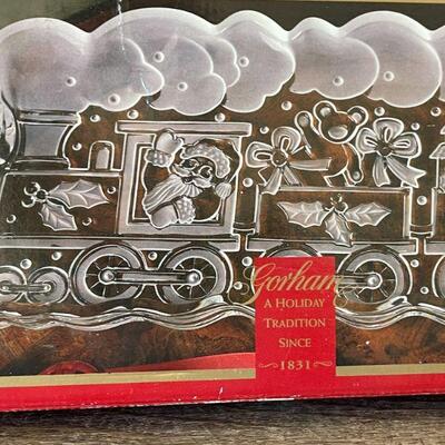50: Gorham Christmas Train Platter