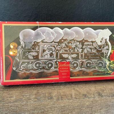 50: Gorham Christmas Train Platter