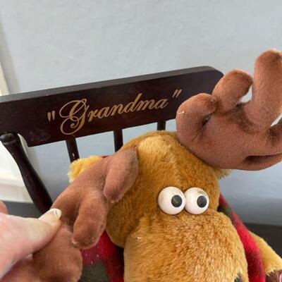 64: DanDee Grandma Moose in Rocker