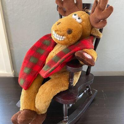 64: DanDee Grandma Moose in Rocker