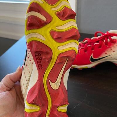 66: Size Boys 3 Baseball cleats-Nike Vapor Fastflex