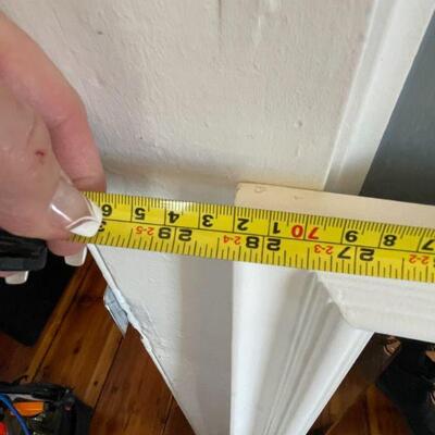 67: Painted Beveled Framed Mirror