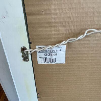 67: Painted Beveled Framed Mirror