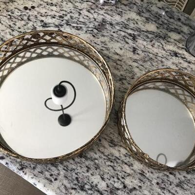 Mirrored Dresser Baskets