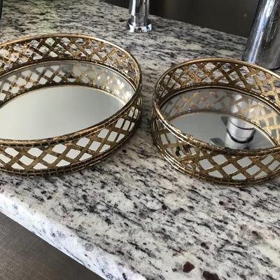 Mirrored Dresser Baskets