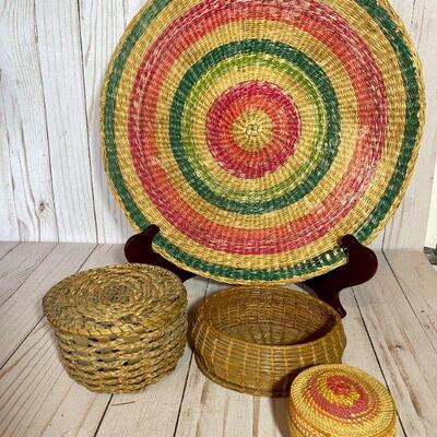 Lot 78. Group of Baskets Origin Unknown