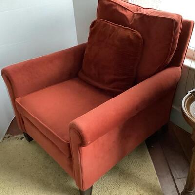 2053 Red Upholstered Armchair