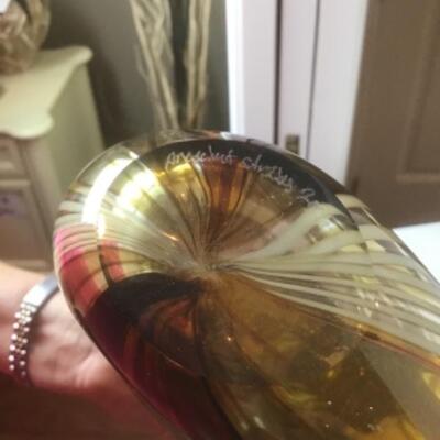 Q -1305 Handblown Glass Vase by Prescient Studios