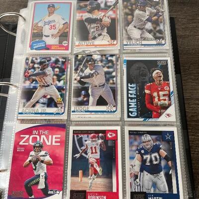 102: Baseball and Football Cards- Over 500