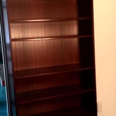 Executive Book Cases in Mahogany Finish 