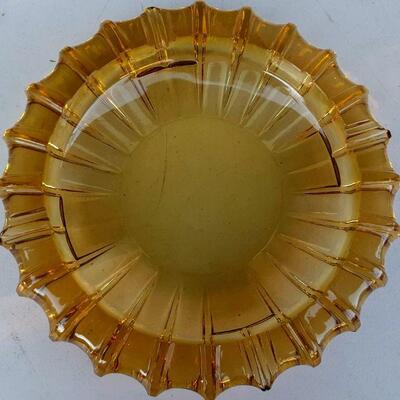 Fostoria Amber Glass Ashtray