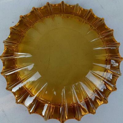Fostoria Amber Glass Ashtray