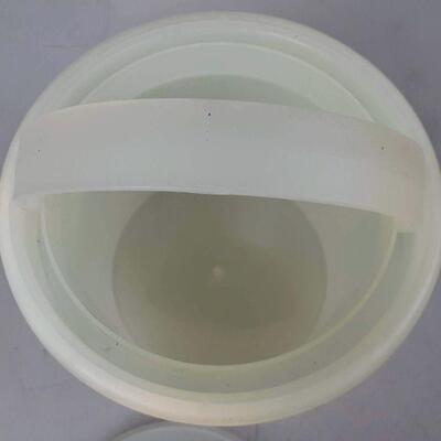 Plastic Flower Ice Bucket 