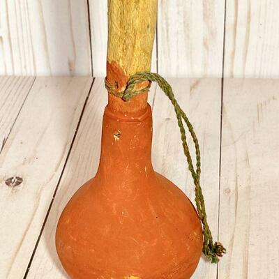 Lot 83  Native American Southwest Gourd Rattle Wooden Handle