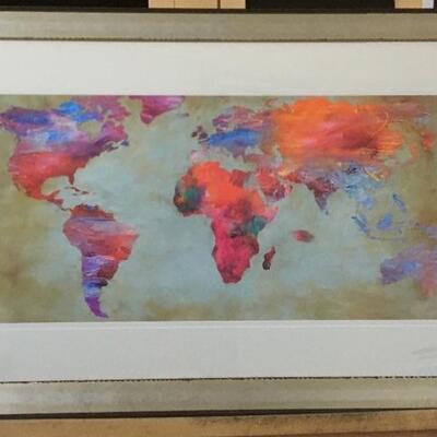 JOANNOO â€œWorld of Colorsâ€ Large Lithograph. LOT B17