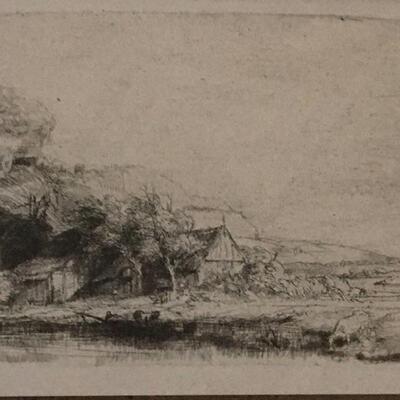 Rembrandt van Rijn Original Heliogravure 6 x 5â€. LOT B22