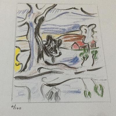 ROY LICHTENSTEIN â€œLandscape Suiteâ€ Limited #2/100 Lithograph with COA. LOT B24