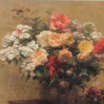 HENRI FANTIN-LATOUR â€œVase With Summer Flowersâ€ Lithograph. LOT A6