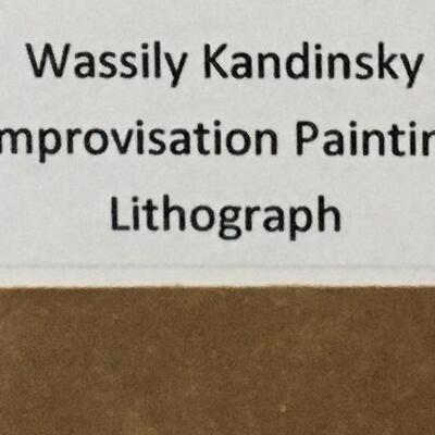 WASSILY KANDINSKY â€œImprovisation Paintingâ€ Original Lithograph. LOT A8